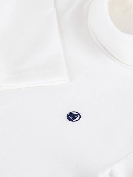 Sous-pull enfant en coton uni blanc 3 - vertbaudet enfant 