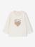 T-shirt bébé manches longues avec motif c½ur léopard écru 1 - vertbaudet enfant 