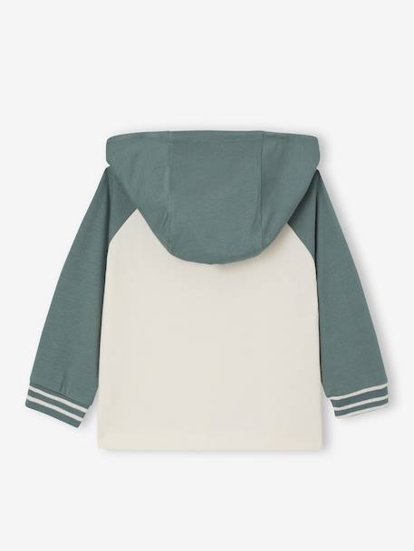 T-shirt à capuche bébé vert 3 - vertbaudet enfant 