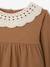 T-shirt bébé en jersey froissé avec col en crochet caramel 3 - vertbaudet enfant 