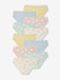 -Lot de 10 culottes fantaisie fille