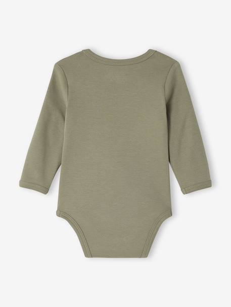 Lot de 5 bodies naissance avec ouverture américaine kaki 7 - vertbaudet enfant 