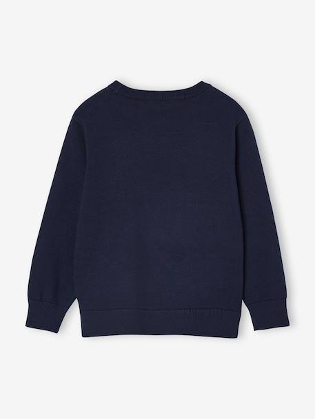 Pull garçon jacquard motif animal marine 2 - vertbaudet enfant 