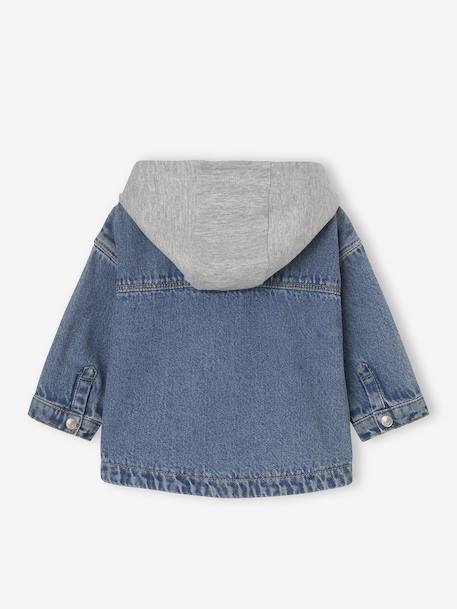 Chemise bébé personnalisable en denim avec capuche stone 4 - vertbaudet enfant 