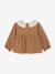 T-shirt bébé en jersey froissé avec col en crochet caramel 5 - vertbaudet enfant 