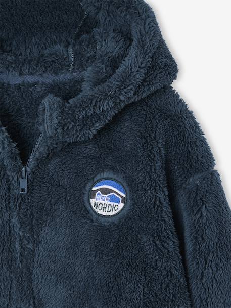 Veste Sherpa Nuit Garçon bleu nuit 4 - vertbaudet enfant 