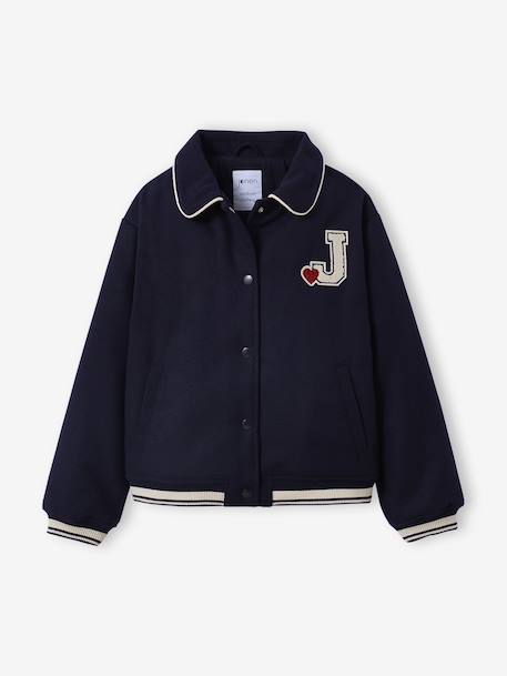 Veste fille style teddy marine 4 - vertbaudet enfant 