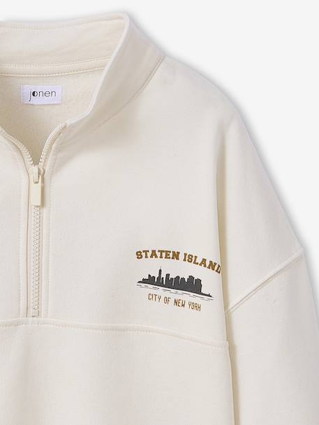 Sweat garçon camionneur oversize écru 5 - vertbaudet enfant 