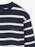 Tee-shirt rayé manches longues garçon bleu nuit+écru 4 - vertbaudet enfant 