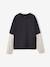 T-shirt garçon effet 2 en 1 anthracite 1 - vertbaudet enfant 