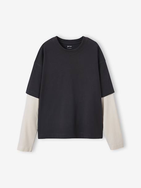 Garçon-Vêtements de sport-T-shirt garçon effet 2 en 1