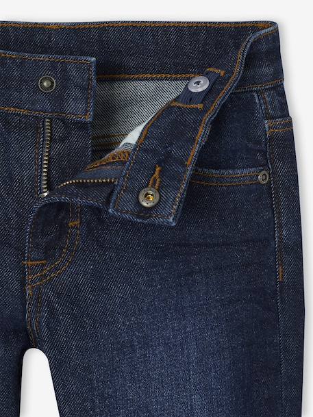 Jean garçon droit à revers denim brut+stone 6 - vertbaudet enfant 