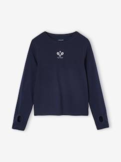 Tee-shirt sport motif tennis fille manches longues  - vertbaudet enfant