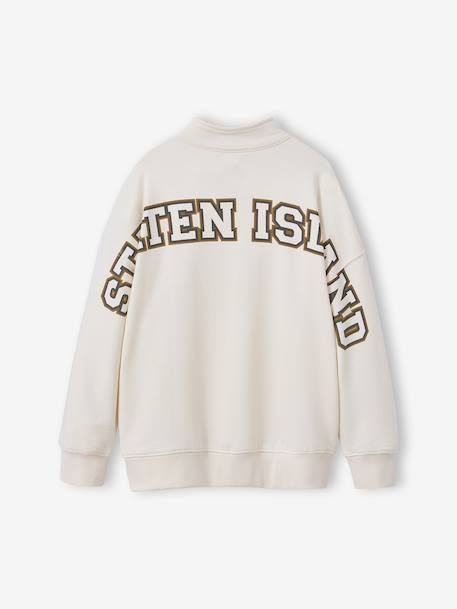 Sweat garçon camionneur oversize écru 4 - vertbaudet enfant 