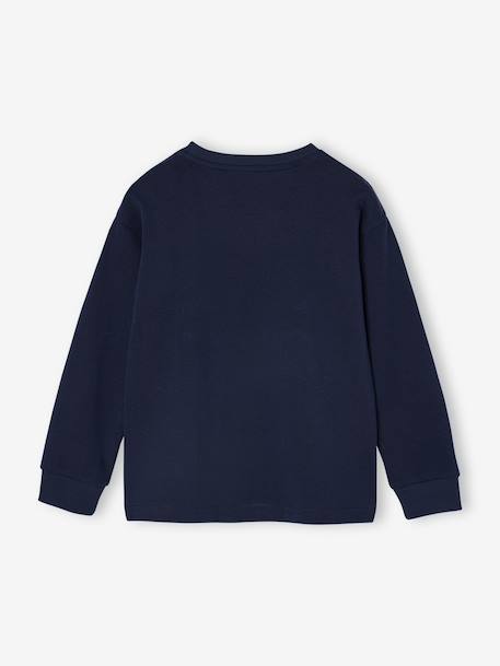 T-shirt motif en bouclettes garçon marine 2 - vertbaudet enfant 