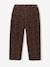 Pantalon fille velours forme loose Léopard+vieux rose 4 - vertbaudet enfant 
