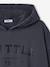 Sweat garçon à capuche oversize noir 4 - vertbaudet enfant 