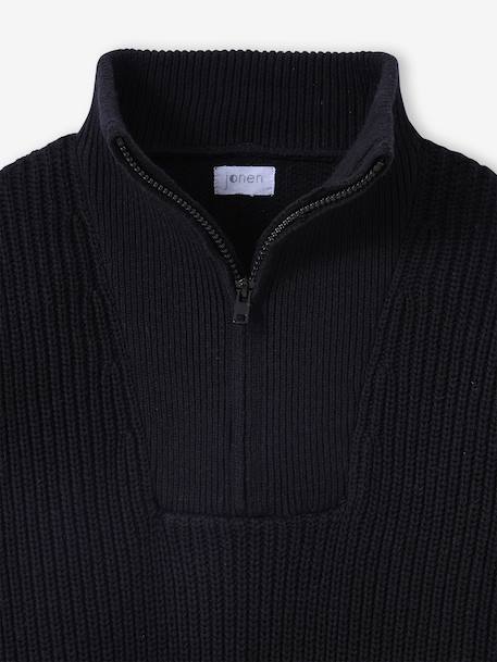 Pull garçon col camionneur anthracite 4 - vertbaudet enfant 