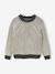Pull maille bicolore manches longues garçon anthracite 1 - vertbaudet enfant 