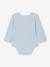 Lot de 3 bodies naissance en maille côtelée et interlock bleu ciel 5 - vertbaudet enfant 