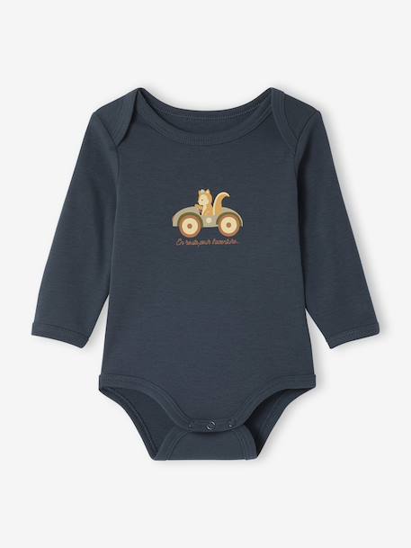 Lot de 5 bodies naissance avec ouverture américaine kaki 6 - vertbaudet enfant 
