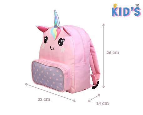 Sac à dos gouter maternelle 3d licorne kids Rose 6 - vertbaudet enfant 