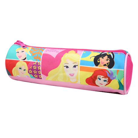 Trousse scolaire ronde princesses Rose 2 - vertbaudet enfant 