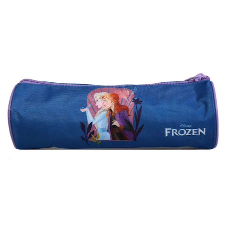 Trousse scolaire ronde disney la reine des neiges frozen Bleu 4 - vertbaudet enfant 