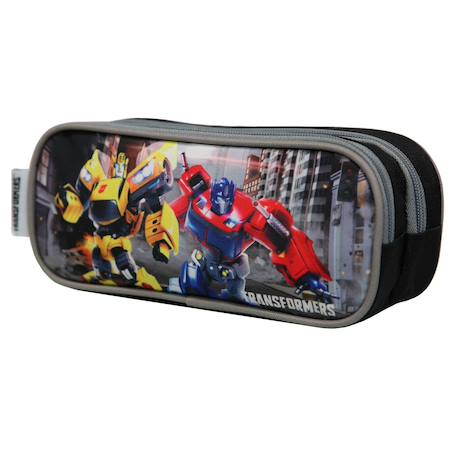 Trousse scolaire 2 compartiments hasbro transformers Grise 2 - vertbaudet enfant 