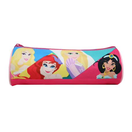 Trousse scolaire ronde princesses disney Multicolore 1 - vertbaudet enfant 