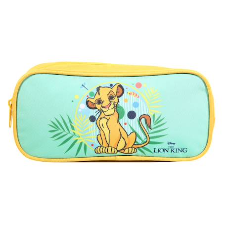 Trousse scolaire rectangulaire le roi lion Vert 1 - vertbaudet enfant 