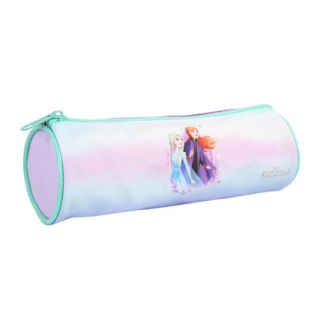 Trousse scolaire ronde la reine des neiges Violet 2 - vertbaudet enfant 