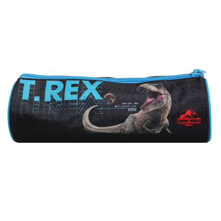 Trousse scolaire ronde jurassic world  t-rex Noir 4 - vertbaudet enfant 