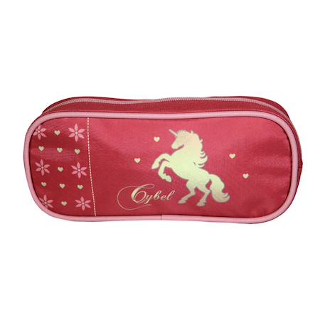 Trousse scolaire rectangulaire cybel Rose 2 - vertbaudet enfant 