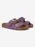 Sandales sunny enfant en cuir vegan Beige+Brun+Violet 12 - vertbaudet enfant 