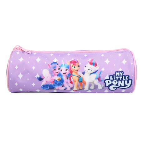 Trousse scolaire ronde my little pony Violet 1 - vertbaudet enfant 