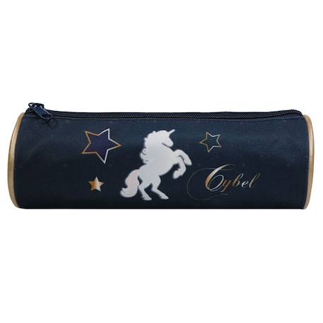 Trousse scolaire ronde cybel Bleu 1 - vertbaudet enfant 