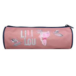 Jouet-Trousse scolaire ronde lili lou  plumes
