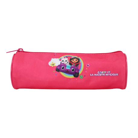 Trousse scolaire ronde gabby et la maison magique Rose 1 - vertbaudet enfant 