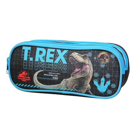 Trousse scolaire rectangulaire jurassic world t-rex Noir 2 - vertbaudet enfant 