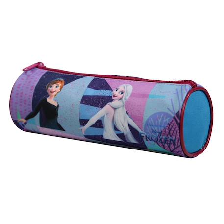 Trousse scolaire ronde la reine des neiges / frozen Violet 2 - vertbaudet enfant 