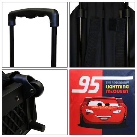 Sac à dos à roulettes maternelle disney cars Rouge 6 - vertbaudet enfant 
