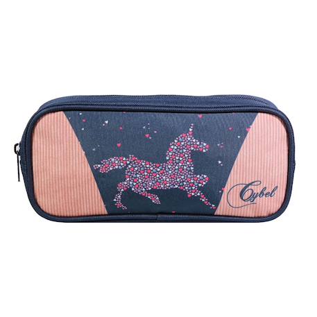 Trousse scolaire rectangulaire cybel cheval licorne Bleu 1 - vertbaudet enfant 