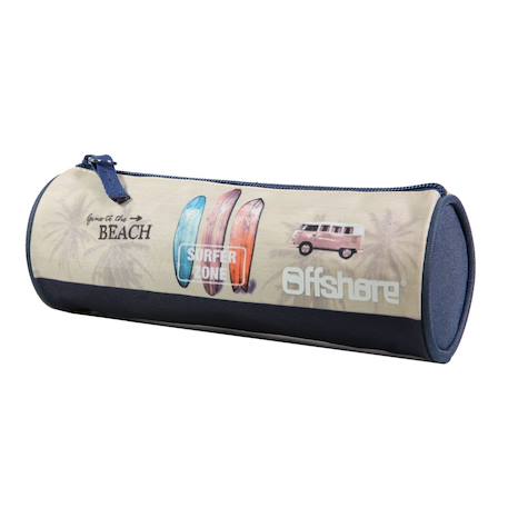 Trousse scolaire ronde offshore  van & surf Beige 2 - vertbaudet enfant 
