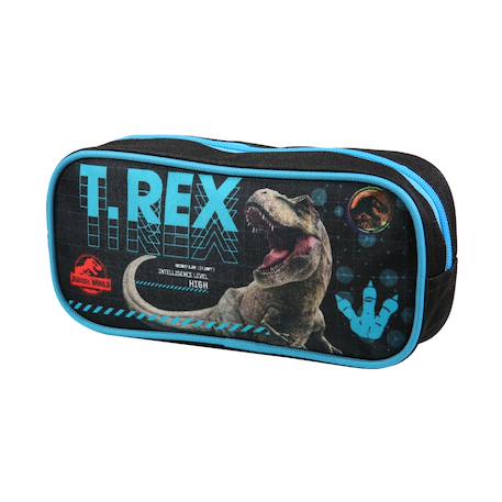 Trousse scolaire rectangulaire jurassic world  t-rex Noir 2 - vertbaudet enfant 