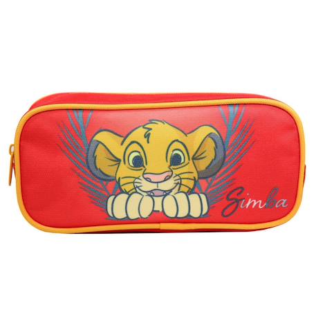 Trousse scolaire rectangulaire disney le roi lion simba rouge Rouge 2 - vertbaudet enfant 