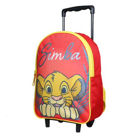Sac à dos à roulettes maternelle disney le roi lion simba Rouge 2 - vertbaudet enfant 