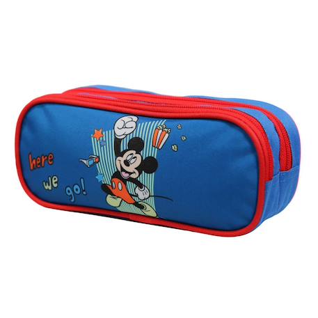 Trousse scolaire rectangulaire disney mickey Bleu 2 - vertbaudet enfant 