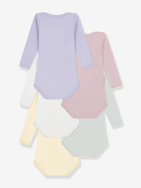 Lot 5 bodies manches longues jours semaine bébé multicolore 2 - vertbaudet enfant 
