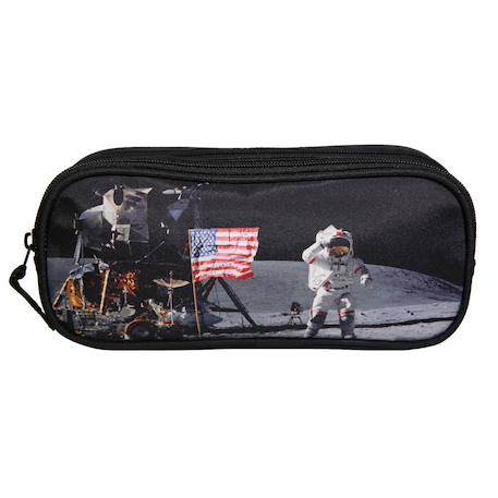 Trousse scolaire rectangulaire nasa astronaute Noir 2 - vertbaudet enfant 
